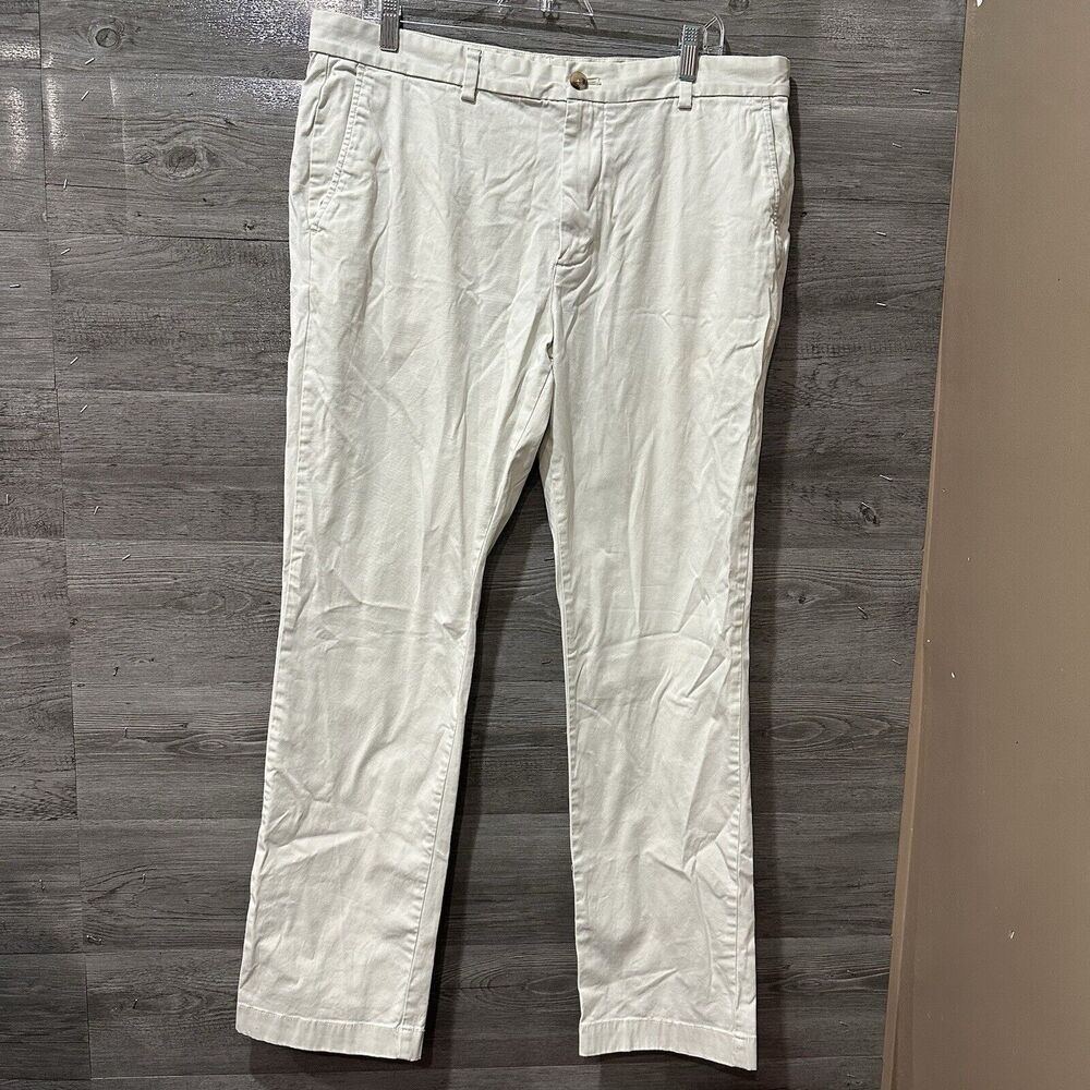 Vineyard Vines Pants Adult 36x32 Beige Chino Club Preppy Straight Casual Mens